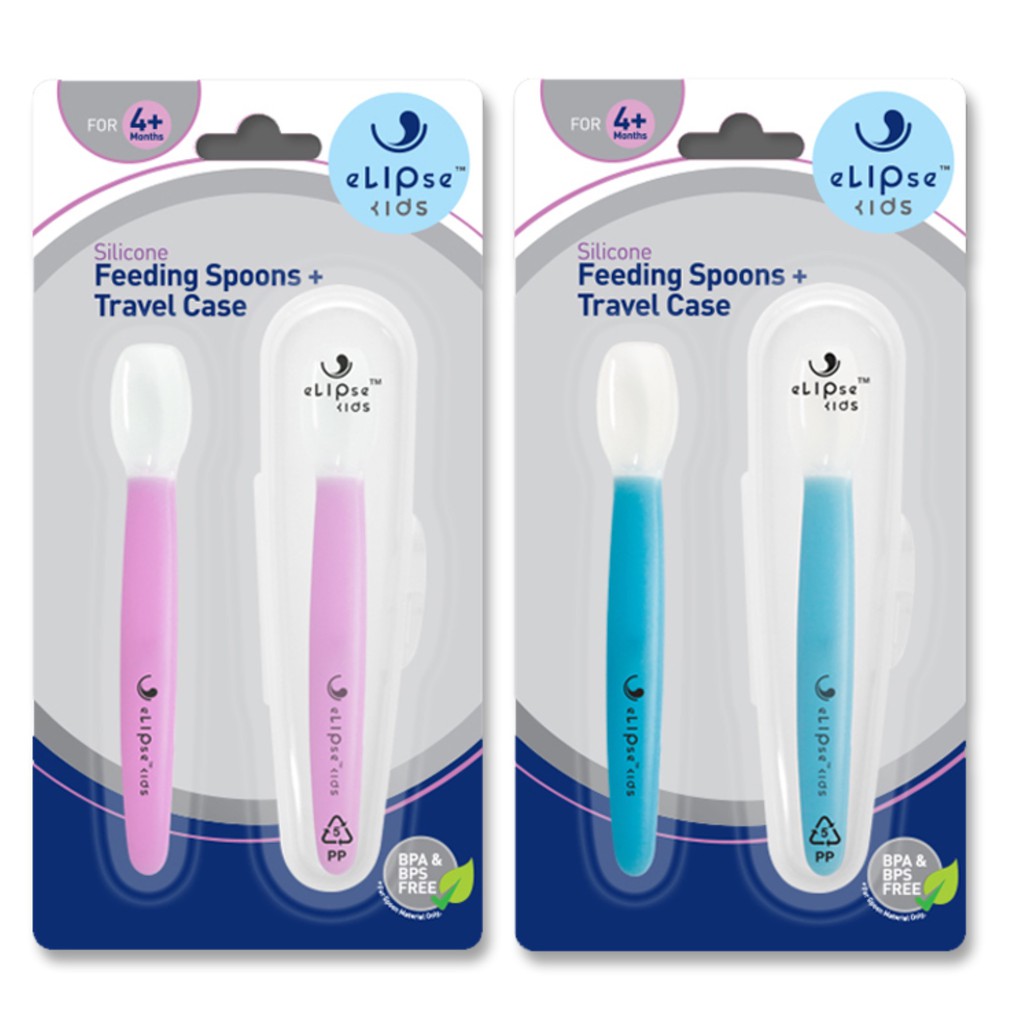 Elipse Kids - Silicone Feeding Spoon with Case