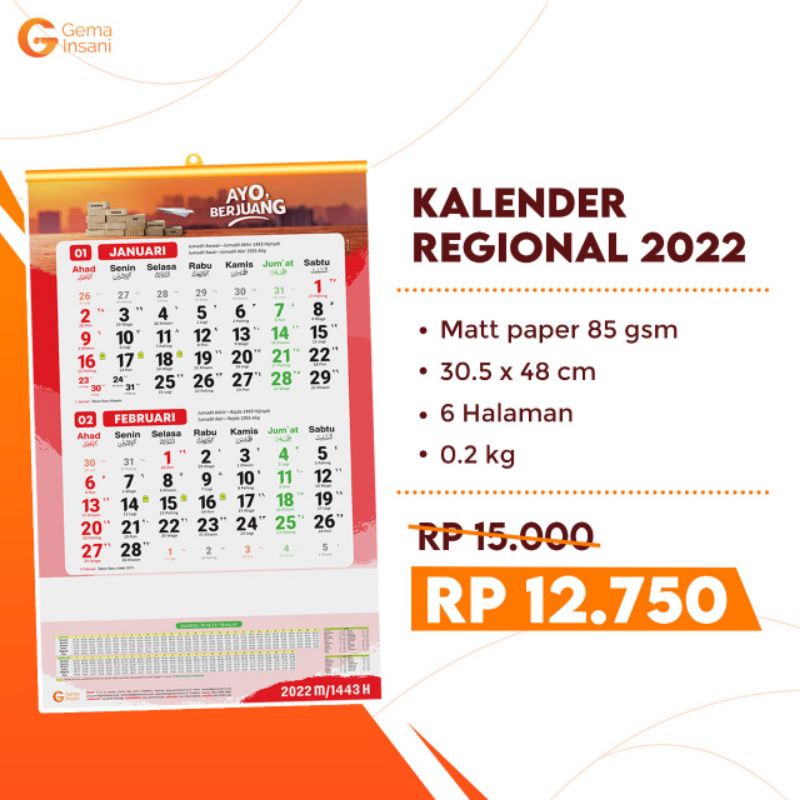 

kalender regional tahun 2022