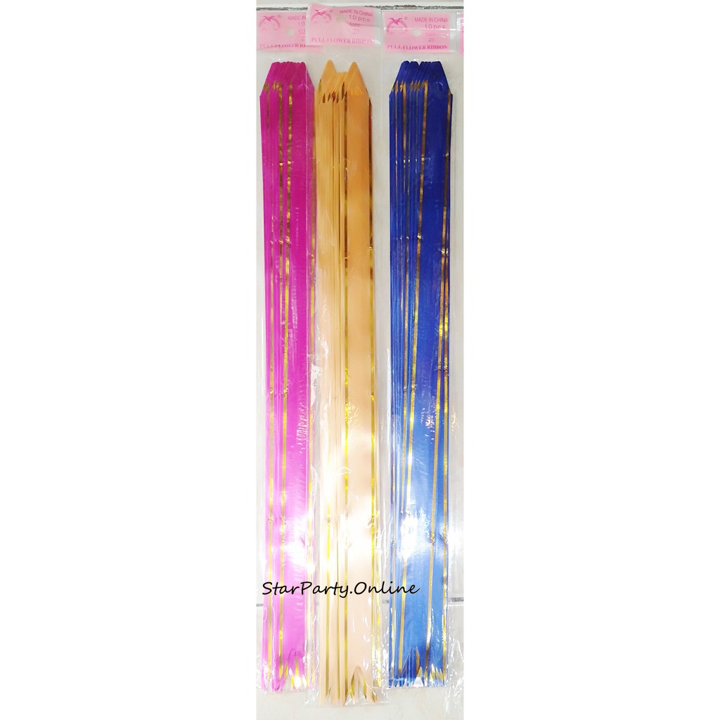 Pita Serut Harga per 10 pcs 18mm Bunga /Garis