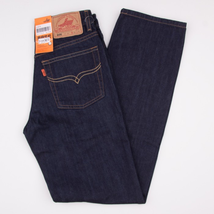 e0104f Lea 100% Original - Celana Jeans Pria Regular Straight 606 1701 - 29 R0V501