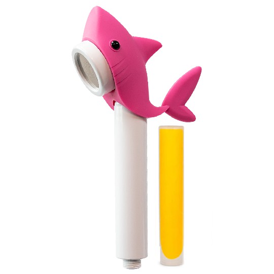 Aroma Sense KIDS Shower Head Aromatherapy &amp; Vitamin C SHARK PINK