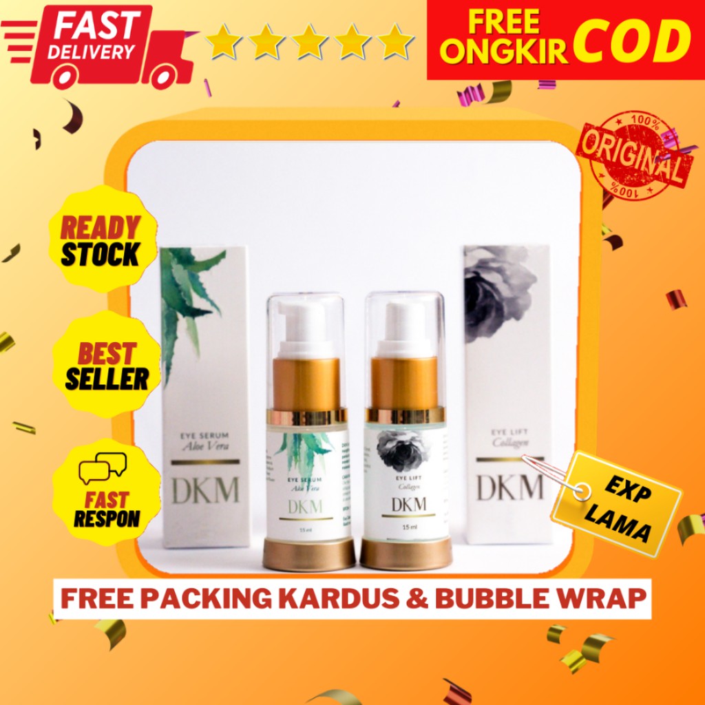 DKM Beauty Eye Serum Eye Lift Package Krim Penghilang Kantung Mata dan Mata Panda Ampuh Murah BPOM