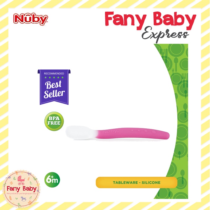 NUBY SILICONE SPOON WITH CASE