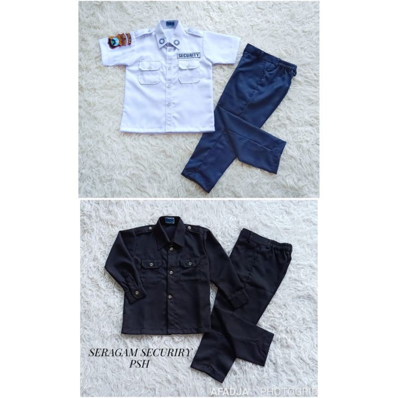 BISA COD - BAJU PROFESI SERAGAM SECURITY SEKURITI SATPAM PSH ANAK DAN DEWASA KARNAVAL AGUSTUS