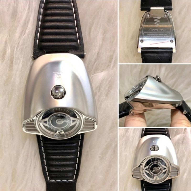 Jam Tangan Pria Wanita Azimuth GT Gran Turismo Swiss Kulit Leather Strap Limited Edition