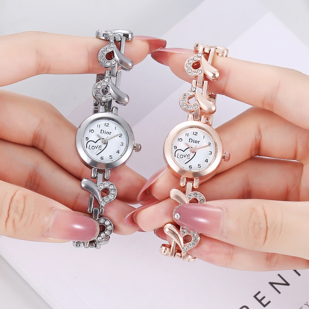 Jam Tangan Wanita Magnet Tali Rantai Magnet Murah Grosir Jam Tangan Stainless Arloji Import W180