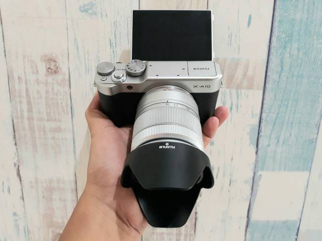 mirrorless xa10 fullset mulus no minus kamera vlog support wifi fuji xa 10 / fujifilm xa-10-4