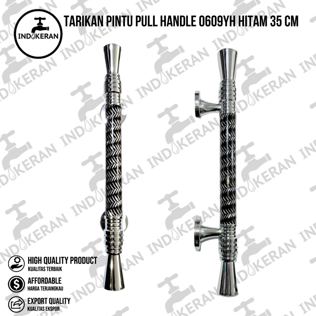 INDOKERAN - Tarikan Pintu Pull Handle 0609YH Hitam 35 CM