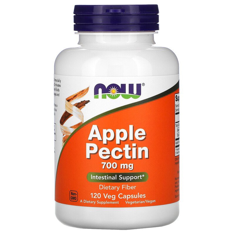 Now Foods Apple Pectin 700mg 120 Caps Support Pencernaan ORI USA Now