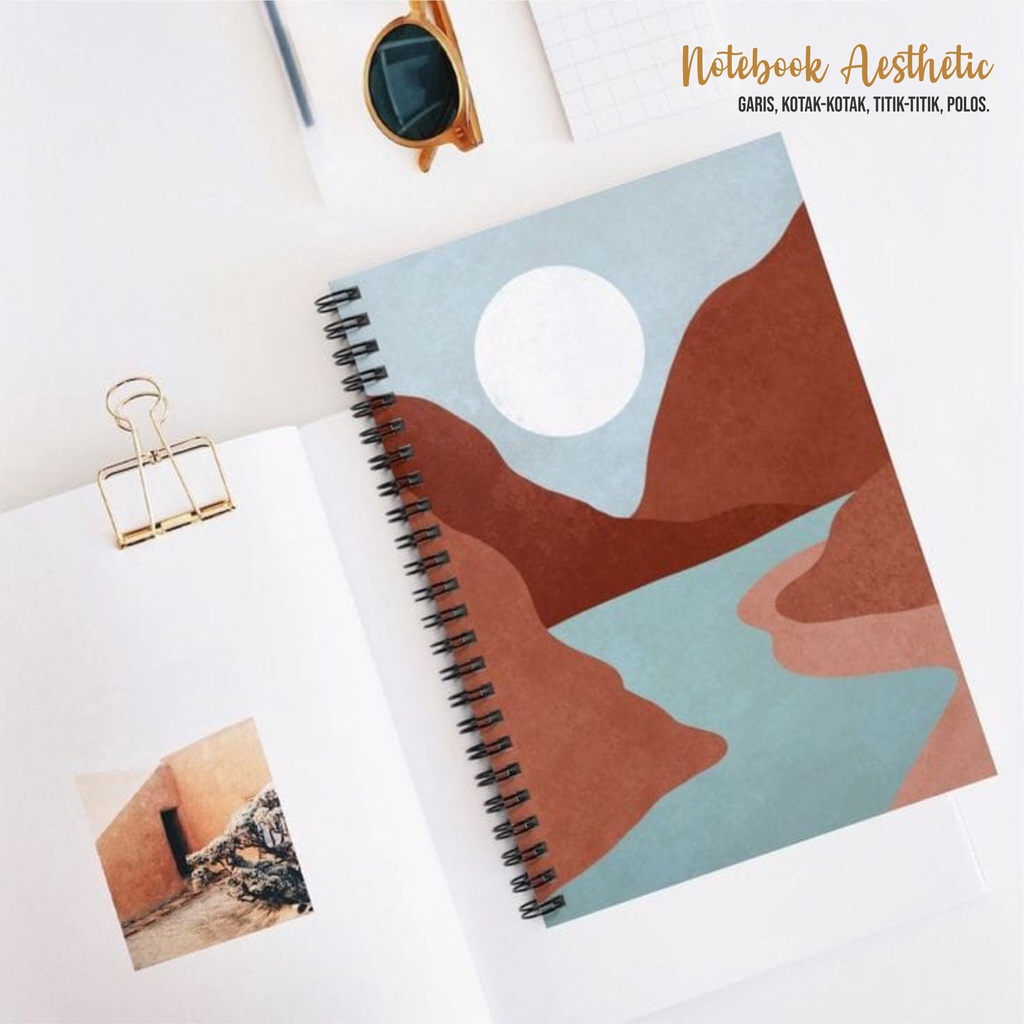 

Notebook Aesthetic | Ready Cover | A5 | 100 Page