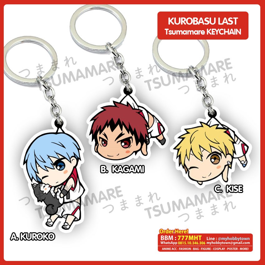 Gantungan Kunci Acrylic Anime Kuroko no Basuke Tsumamare (satuan)