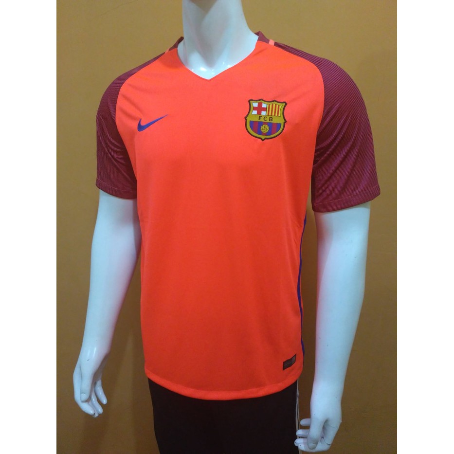 Baju Bola  JERSEY BARCELONA TRAINING ORANGE 2016/2017 GRADE ORI