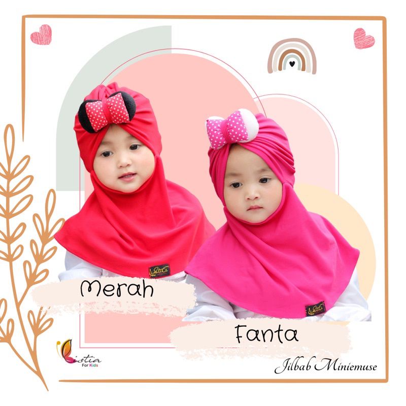 jilbab MINIEMOUSE | jilbab anak perempuan 1 2 3 4 5 Th