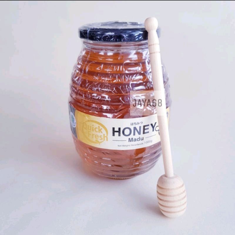 

paket madu quick fresh 1000 gr + dipper honey