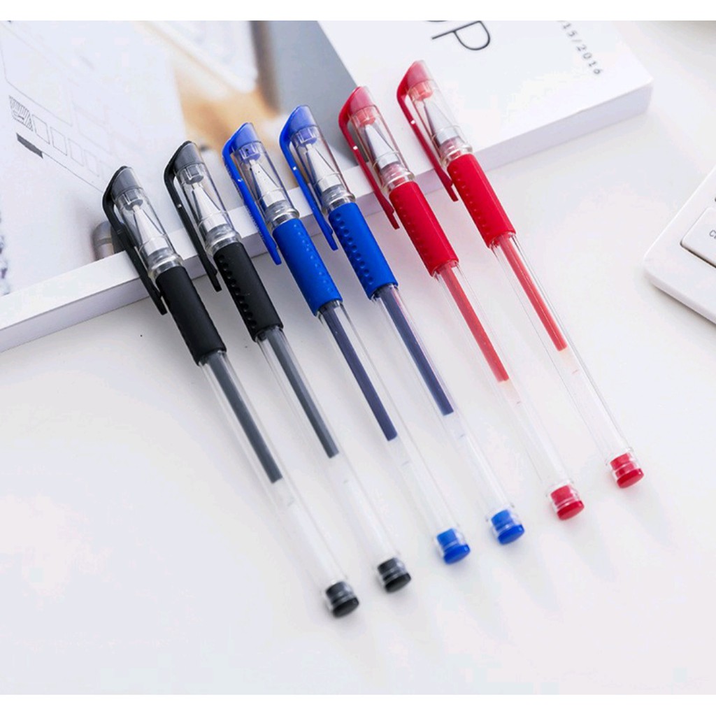 

BOLPOIN SUPER TAJAM GEL 0.5MM ALAT TULIS KANTOR / SEKOLAH PULPEN STANDART MERAH