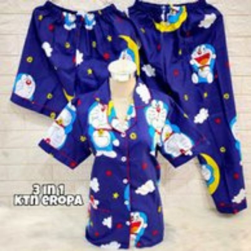 Piyama  3in1  Wanita Dewasa