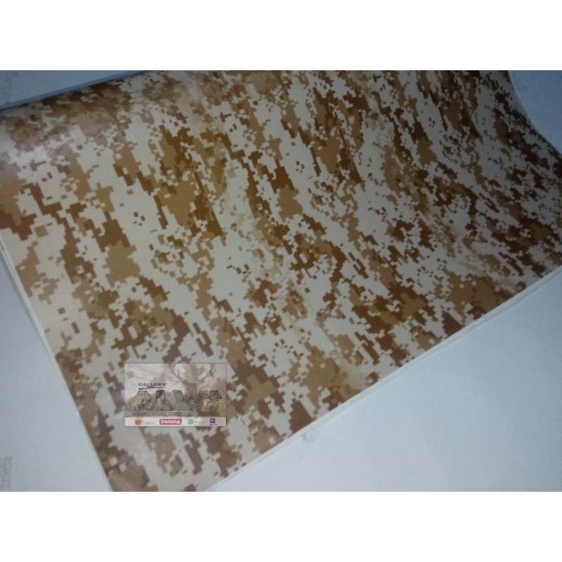 Stiker camo Loreng army Desert 50x50cm