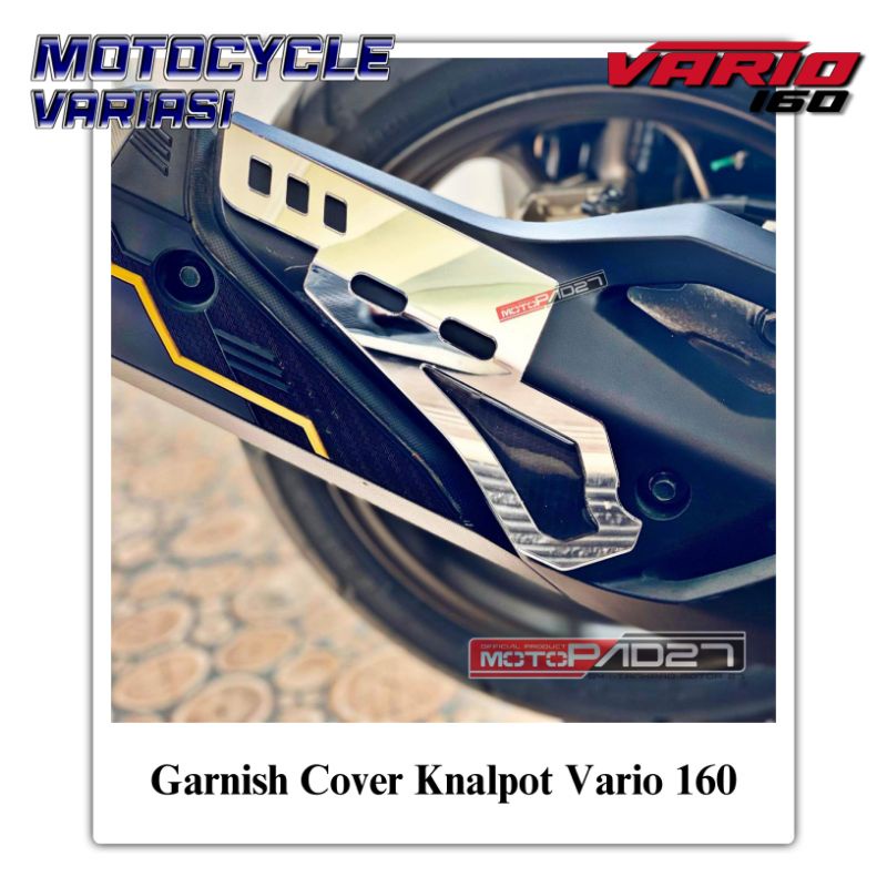 Garnish Cover Knalpot Vario 160 Click 160 Cover Kenalpot Vario 160