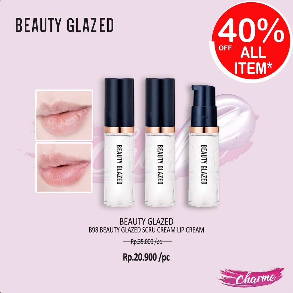 (READY &amp; ORI) Beauty Glazed Scru Cream B98 B 98  Face Cream Reduce Wrinkles Anti-aging Serum Lip Scrub Pelembab Bibir Removal