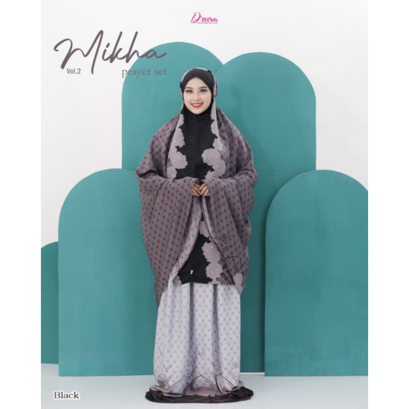 MUKENA MIKHA PRAYER SET 2 IN 1 BISA JADI 2 MODEL MUKENA MOTIF MUKENA BALI PREMIUM