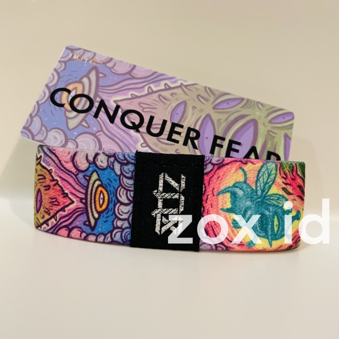 ZOX Conquer Fear Wristband Bracelet Strap Gelang