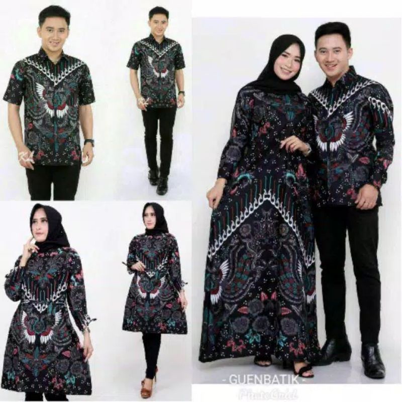 Couple gamis kupu 2548 original batik