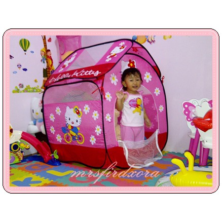 TENDA KEMAH RUMAH ANAK KARAKTER HELLO KITTY CAMPING ANAK