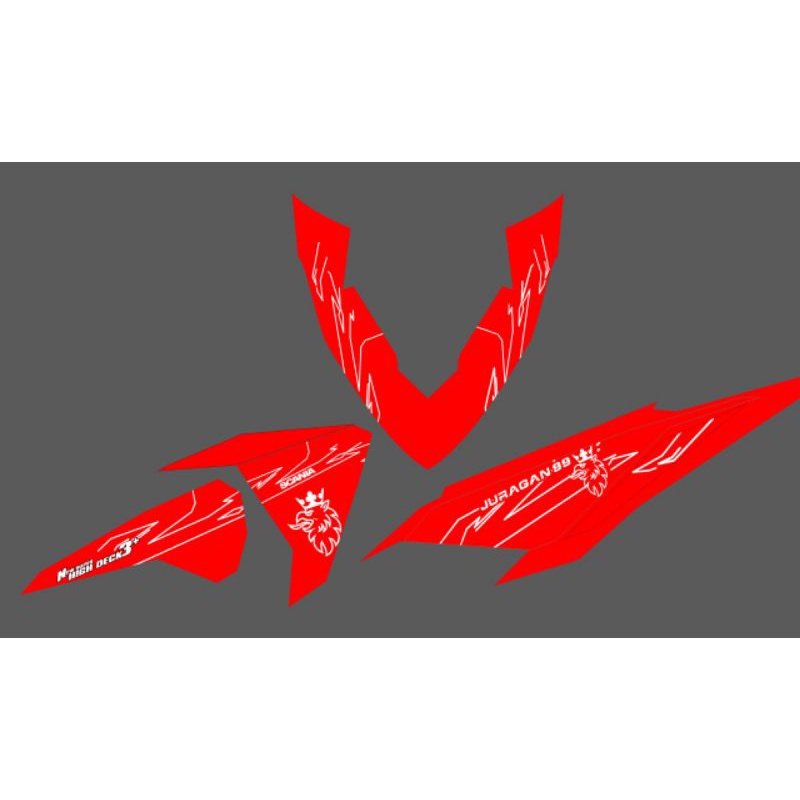 STRIPING STIKER VARIO LED OLD 125 150 LIVERY BUS ( JURAGAN 99 )