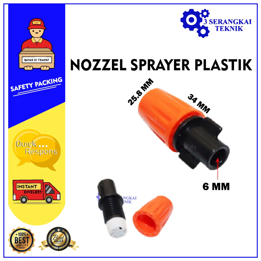 NOZEL / NOZZLE KABUT / MISTING / MIST PLASTIK HIDROPONIK / GREEN HOUSE