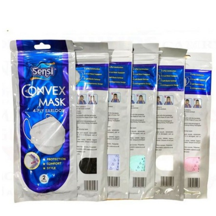 Sensi Convex Masker isi 2 pc Sachet Original Pabrik (BUKAN REPACK)