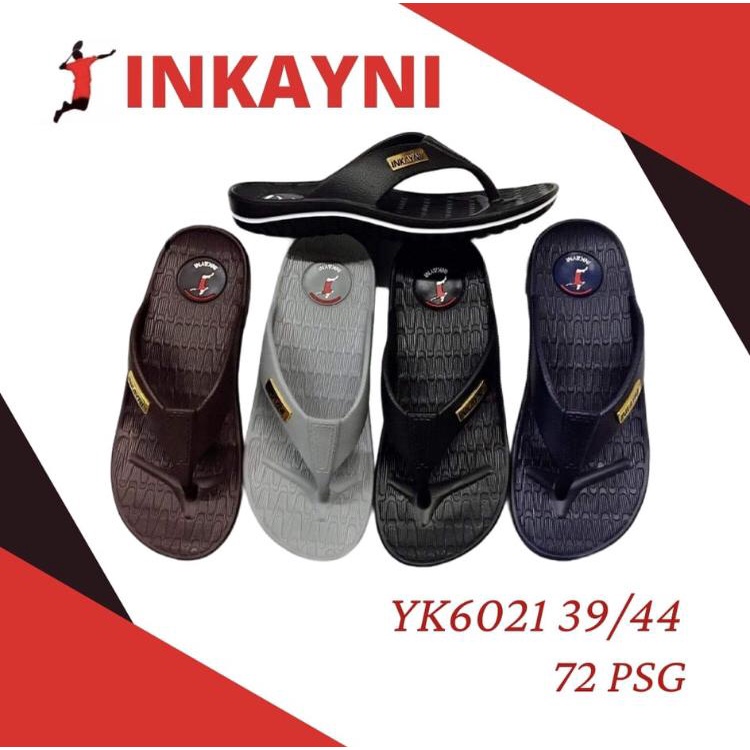 PROMO 3.3 PUNCAK YK6021 Sandal Jepit Karet Pria Dewasa Merek Inkayni Ukuran 39-44