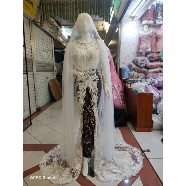 kebaya pengantin akad full payet/kebaya pengantin