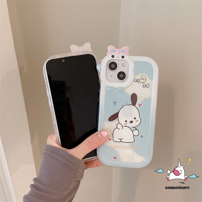 Lucu Pochacco Winnie The Pooh Kartun 3D Bow Little Monster Lens Case Redmi A1+9 9A 10 9T 10A 10C 9C NFC Redmi Note9 8 11 11Pro+10 11s 10Pro POCO M3 X3 NFC Pro Mi 11Lite Sarung Cover Sarung