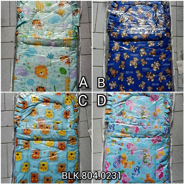 Selimut tidur bayi resleting Dakron karakter / Blanket Bayi / Selimut resleting bayi /Sleeping bag