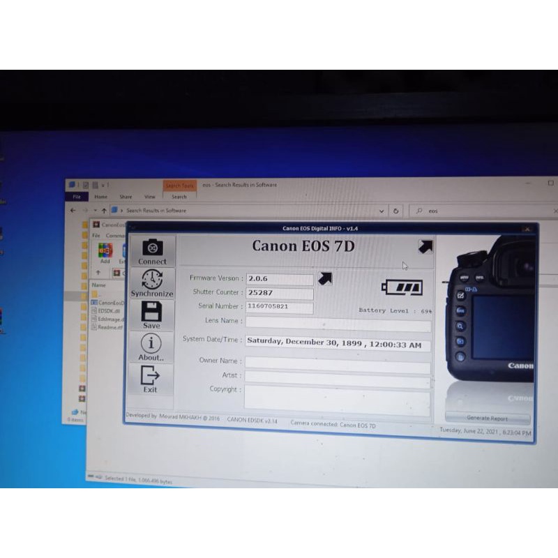 Canon 7D fullset all normal No minus