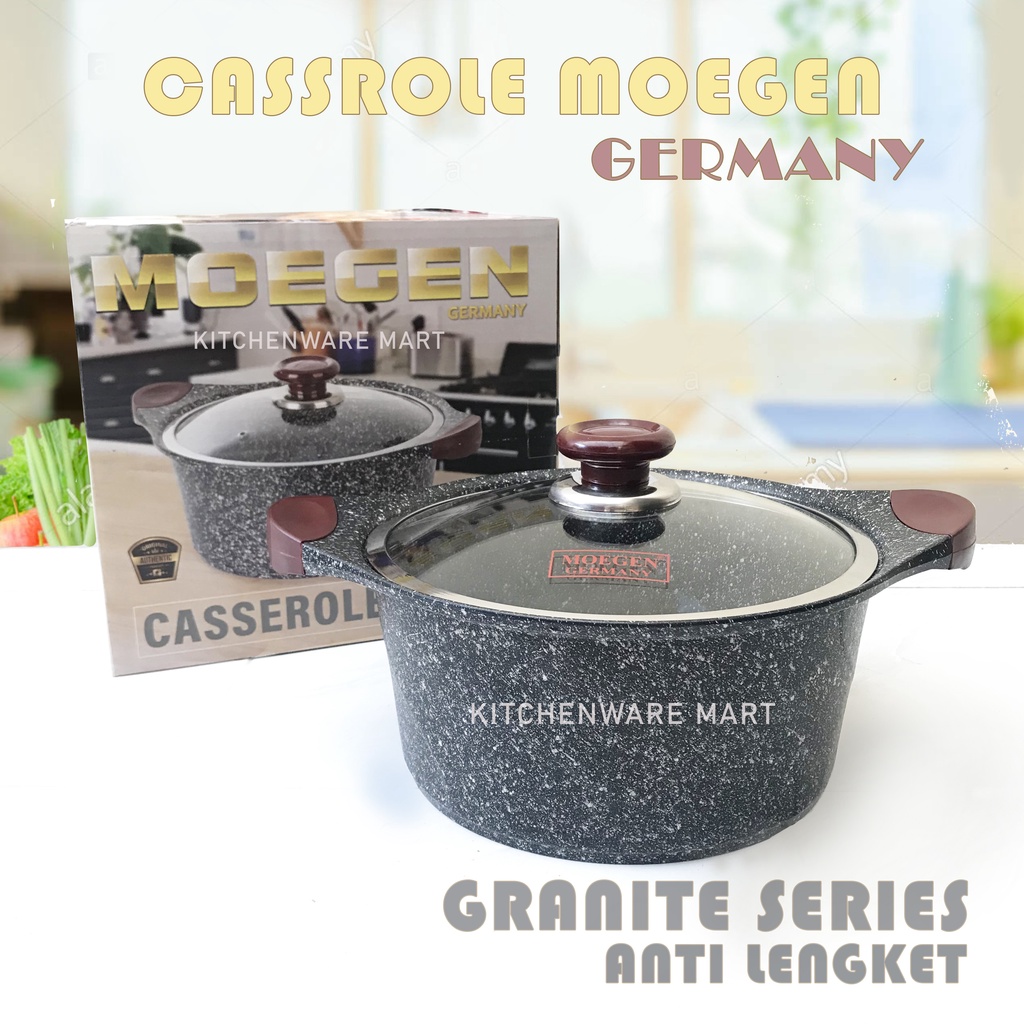 Casserole Moegen Germany With Marble Coating 28/24cm -  Panci Marble Moegen 28/24cm