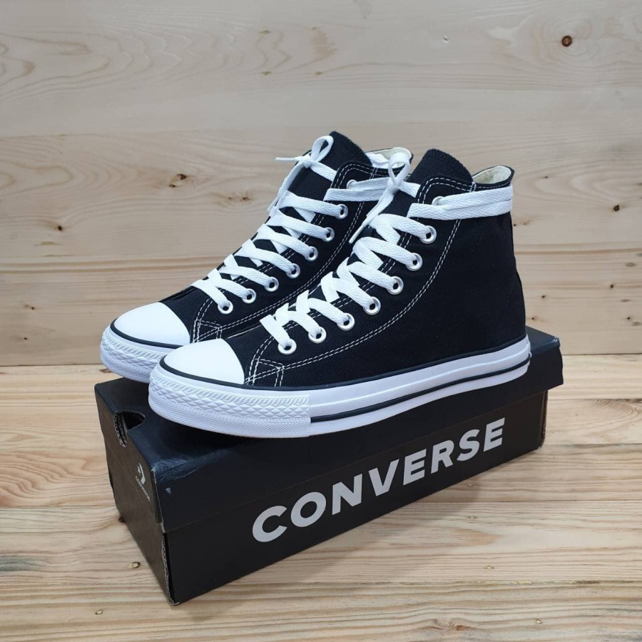 SEPATU CONVERSE 70S ALLSTARS BLACK WHITE HIGH PREMIUM SEPATU SNEAKERS CONVERSE ALLSTAR BOOTS (TINGGI