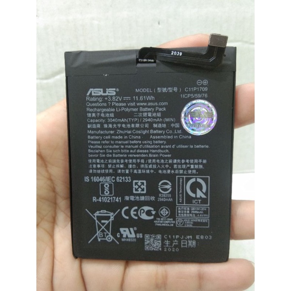 Baterai Batre Batere Asus Tanam C11P1709 For Asus X00RD/Zenfone Live L1/ZA550KL
