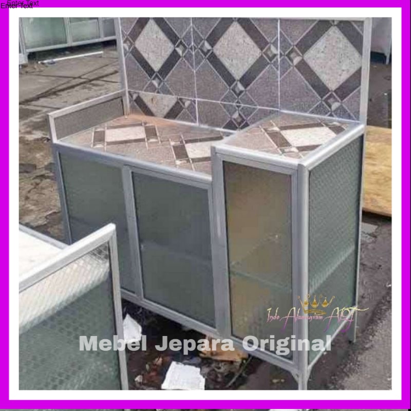 Rak Piring Lemari Dapur - Meja Kompor - Meja Mejikom Bahan Alumunium