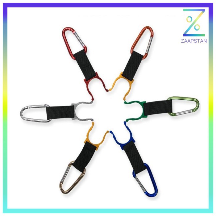 Holder Mineral Bottle Buckle Keychain / Pengait Botol Minum - 5X - Bla