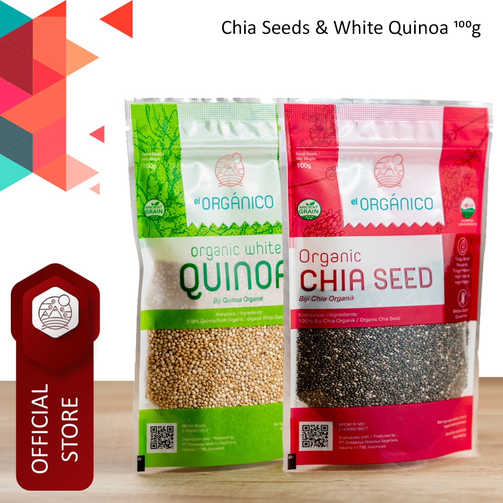 

Chia Seed & White Quinoa Organic El Organico 100gr (Mix Pack)