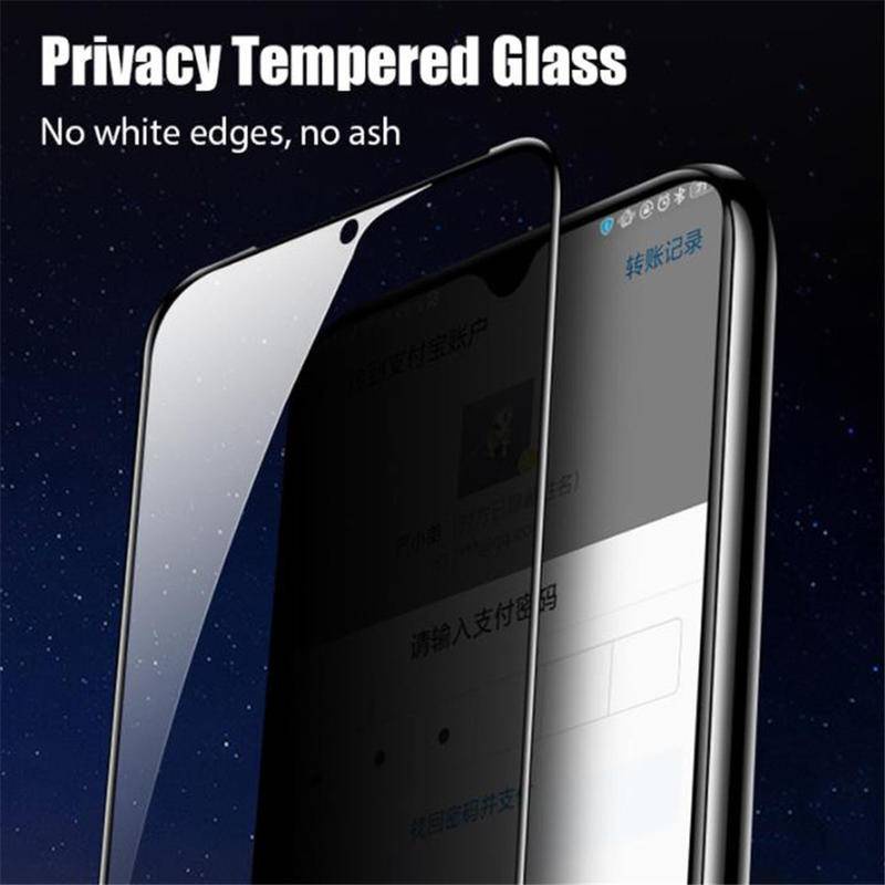 Pelindung Layar Tempered Glass Anti Spy Untuk Huawei Honor 10 20 20i 30 30s 50 SE Magic 2 Lite Honor Play 3 3e 4 4T 5 5T 6T Pro