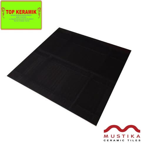 Keramik Lantai Mustika 60x60 Hitam Polos