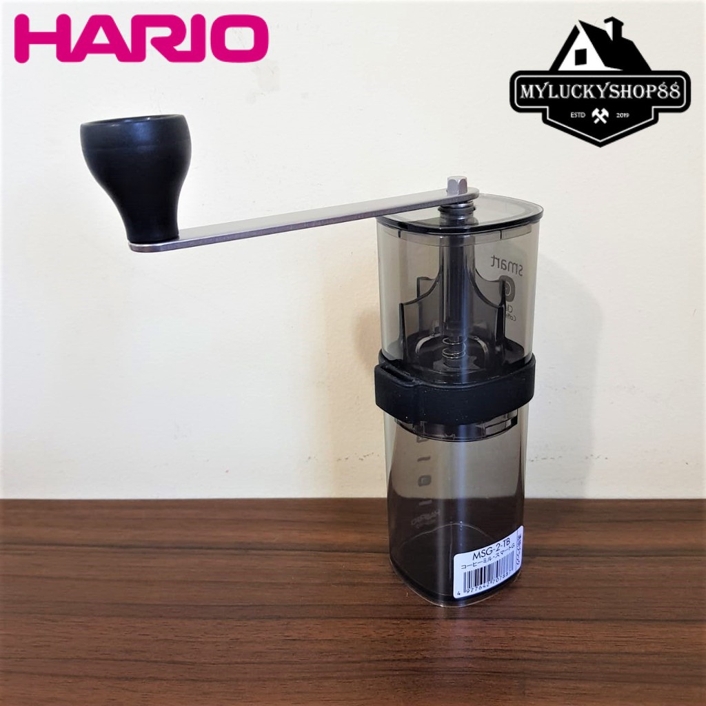 Hario Coffee Mill Smart G Hand Grinder Transparent Black MSG-2-TB