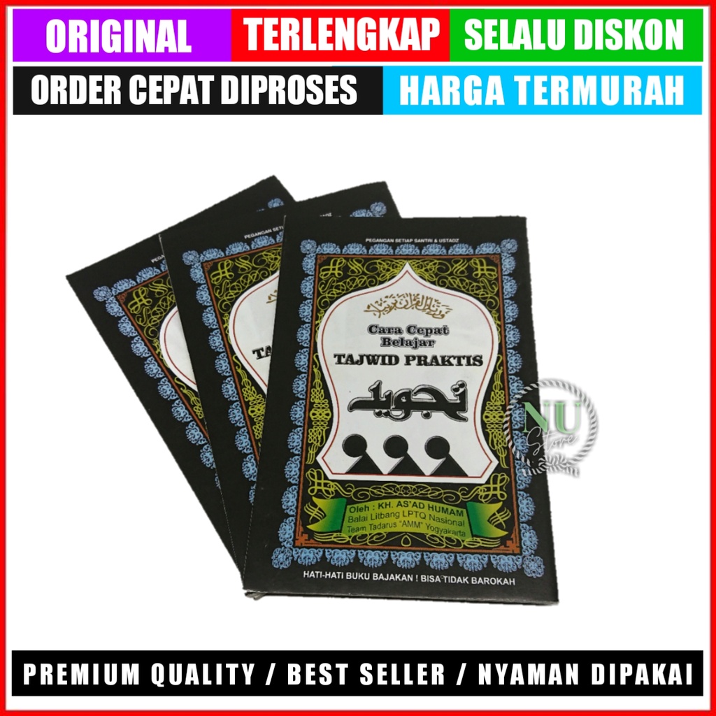 Buku Tajwid / Buku Efektif Belajar Tajwid / Buku Tajwid Praktis