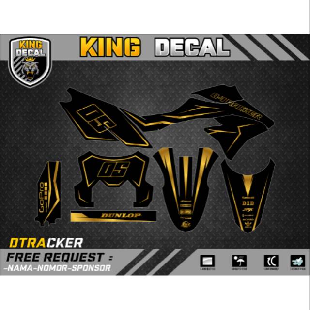 DECAL DTRACKER DECAL KLX BF KLX OLD KLX S DECAL KX CUSTOME DECAL MURAH KLX BF 150L DECAL CRF 150L 15