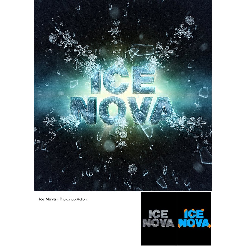 Ice Nova - Photoshop Action