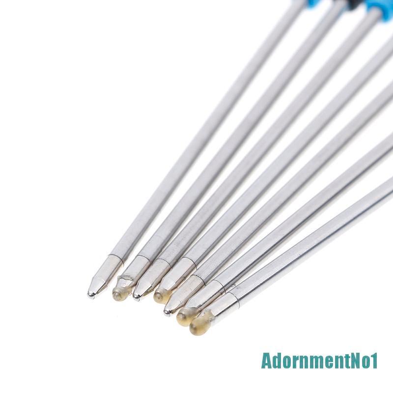 [AdornmentNo1]10Pcs 70mm black/blue ink pens refill ballpoint replace for element crystal pen