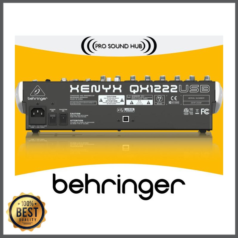 Mishad Shop -  Behringer QX1222USB QX 1222 USB QX1222 Mixer 12 Input 6 Channel GU-5117-2825