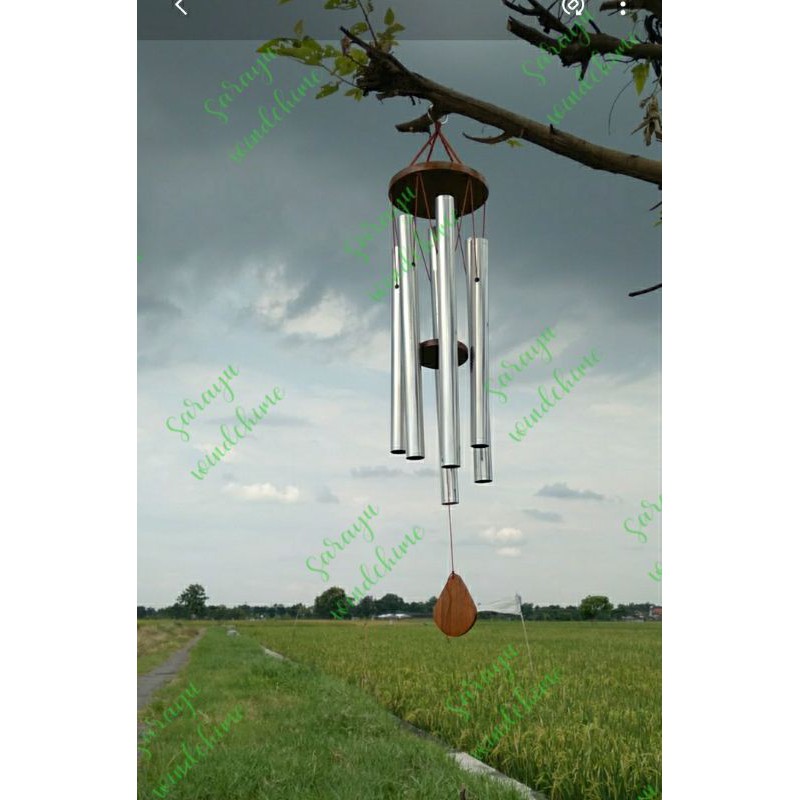 lonceng angin sarayu windchime. lonceng angin berharmoni dengan nada gamelan jawa (pipa 6)